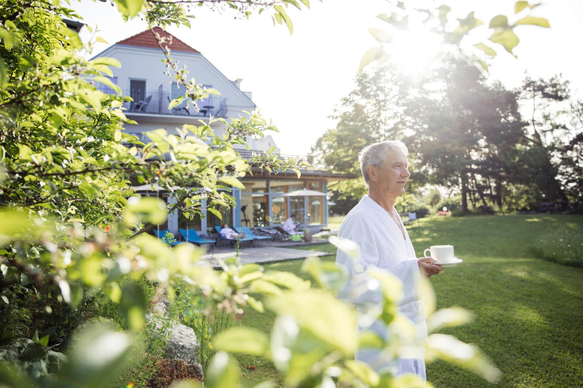 Garten Gesundheitshotel Klosterberg Urlaub im Waldviertel